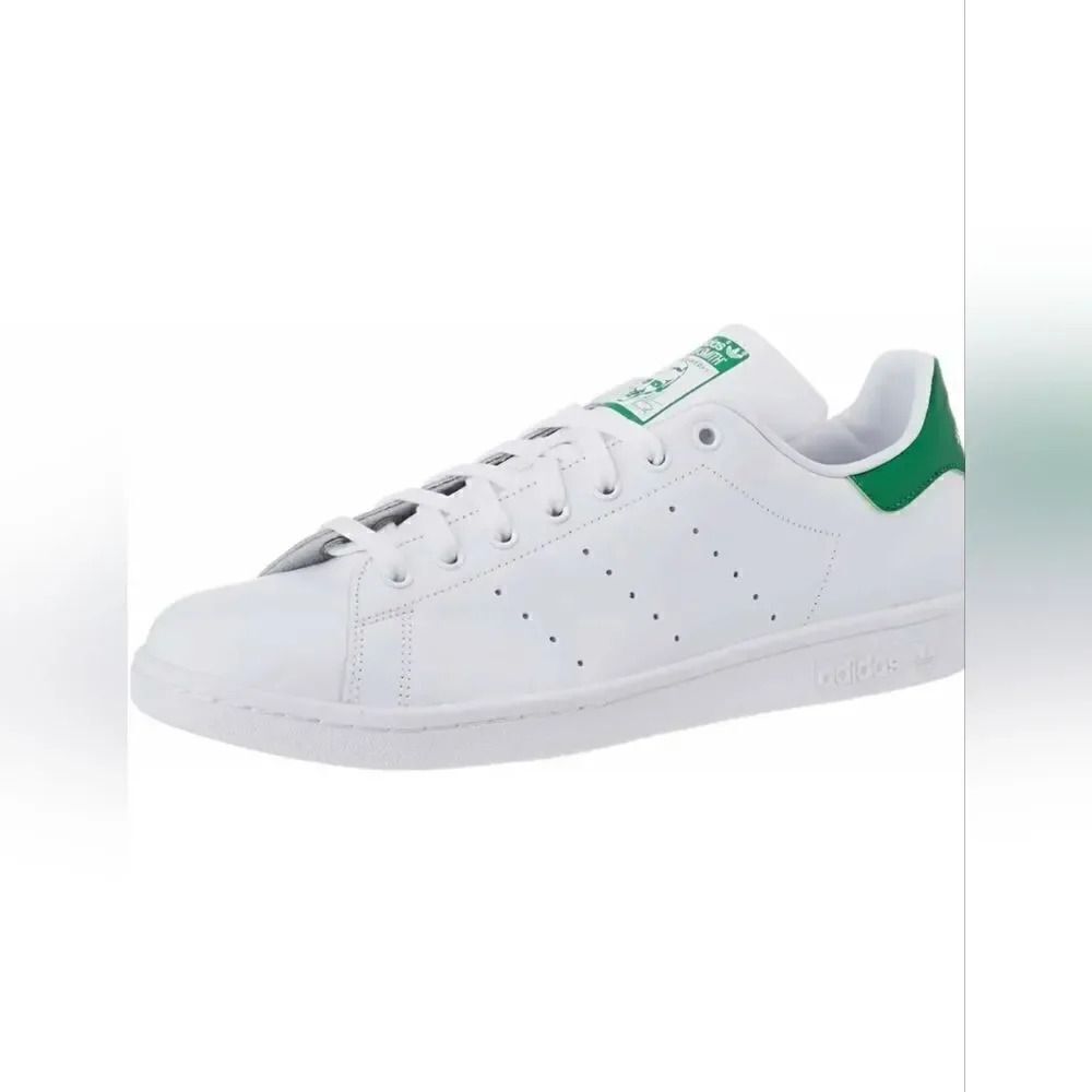 Adidas Originals Stan Smith Shoes Sneakers White Green M20324 Men's Size 20